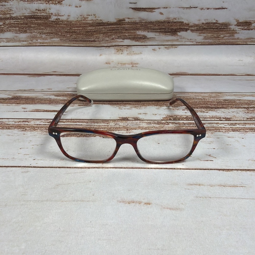 Calvin Klein CK5989 Eyeglass Frames Only 53-17-145 Red Multi Rectangle Full Rim